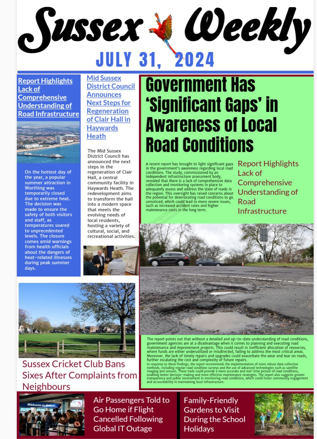 Showcase Your Brand on the Front Page of Sussex Weekly