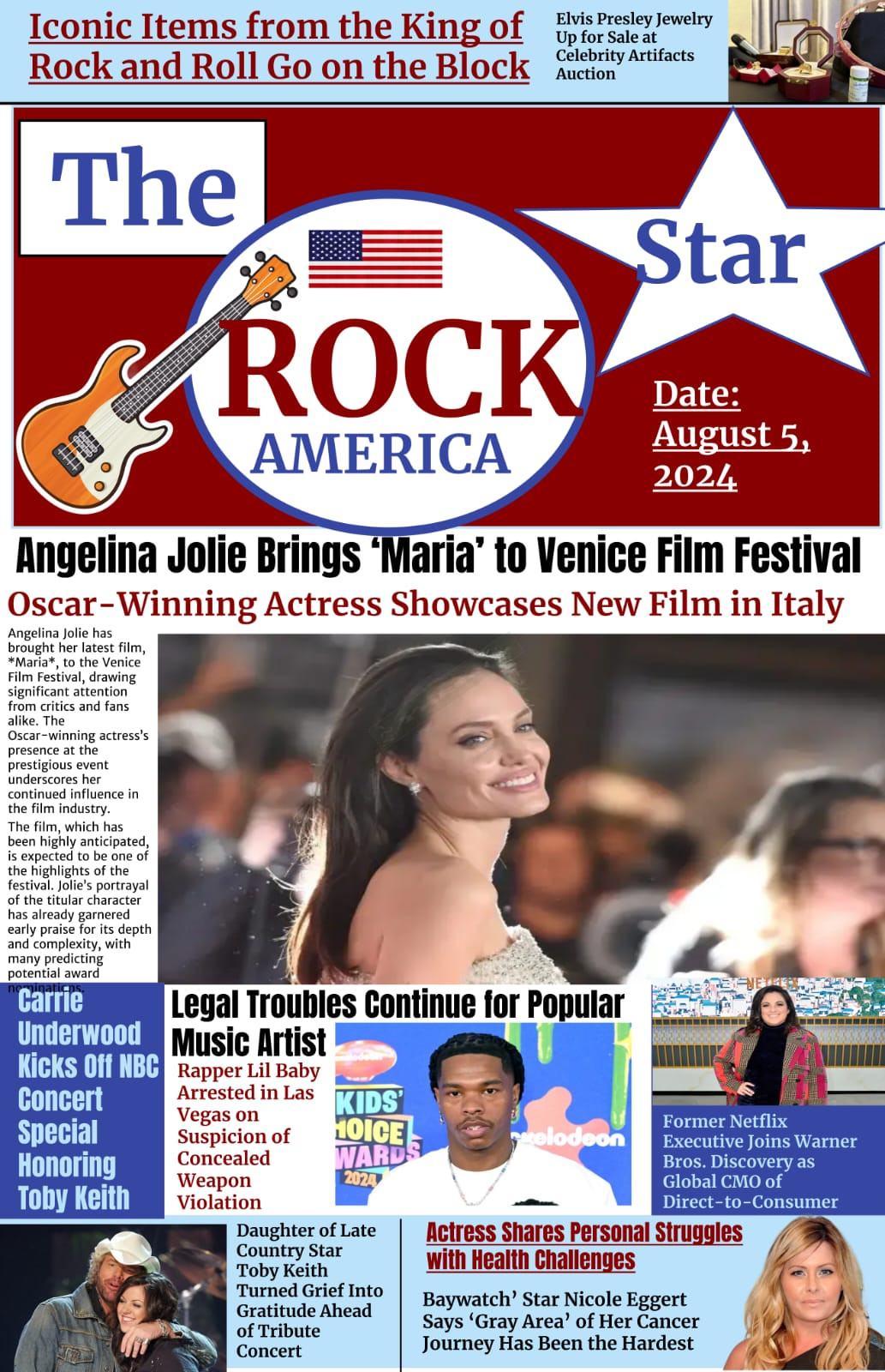 Get Featured on the Front Page of The Rock America Star