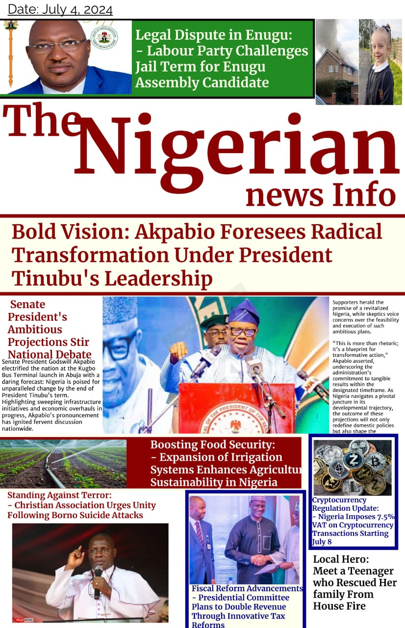 Get Featured on the Front Page of The Nigerian News Info